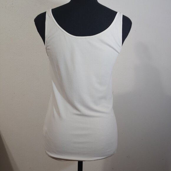 EILEEN FISHER STRETCH SILK SHELL JERSEY TANK TOP SMALL - Picture 3 of 6